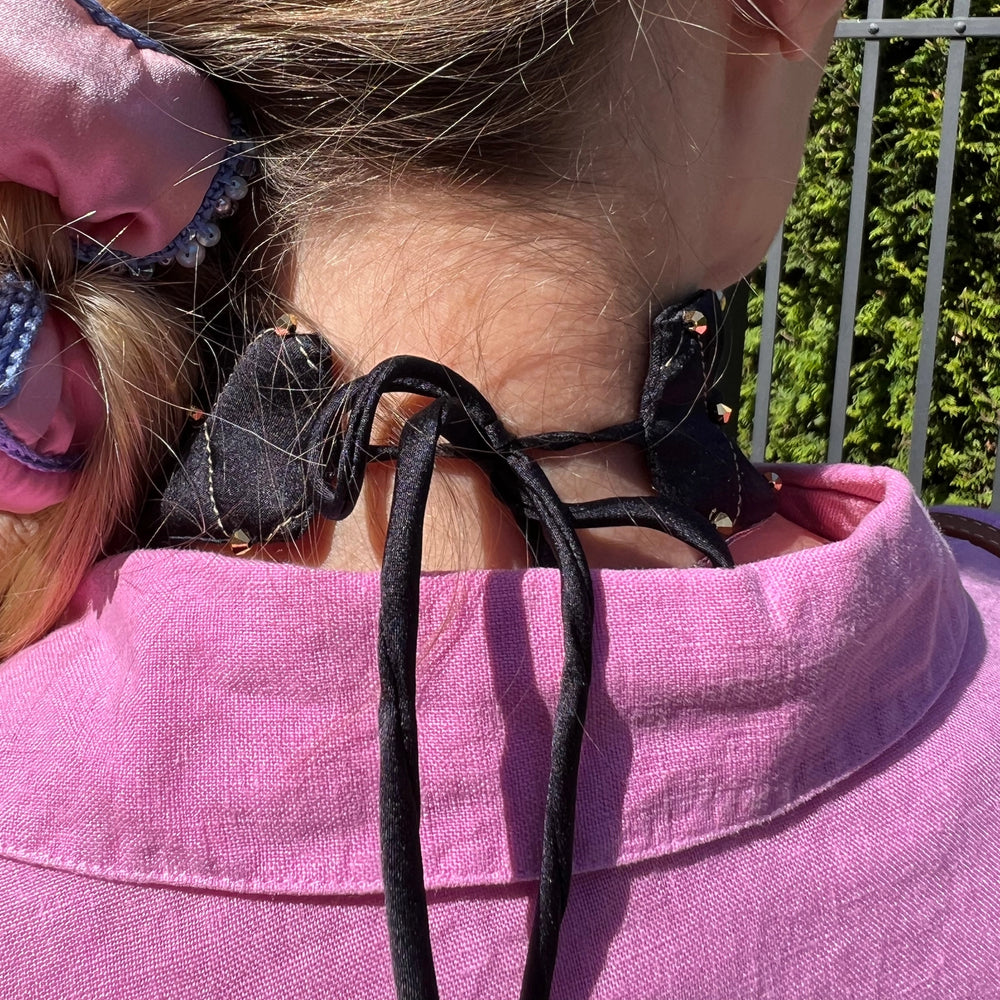 
                  
                    Black Silk Choker
                  
                