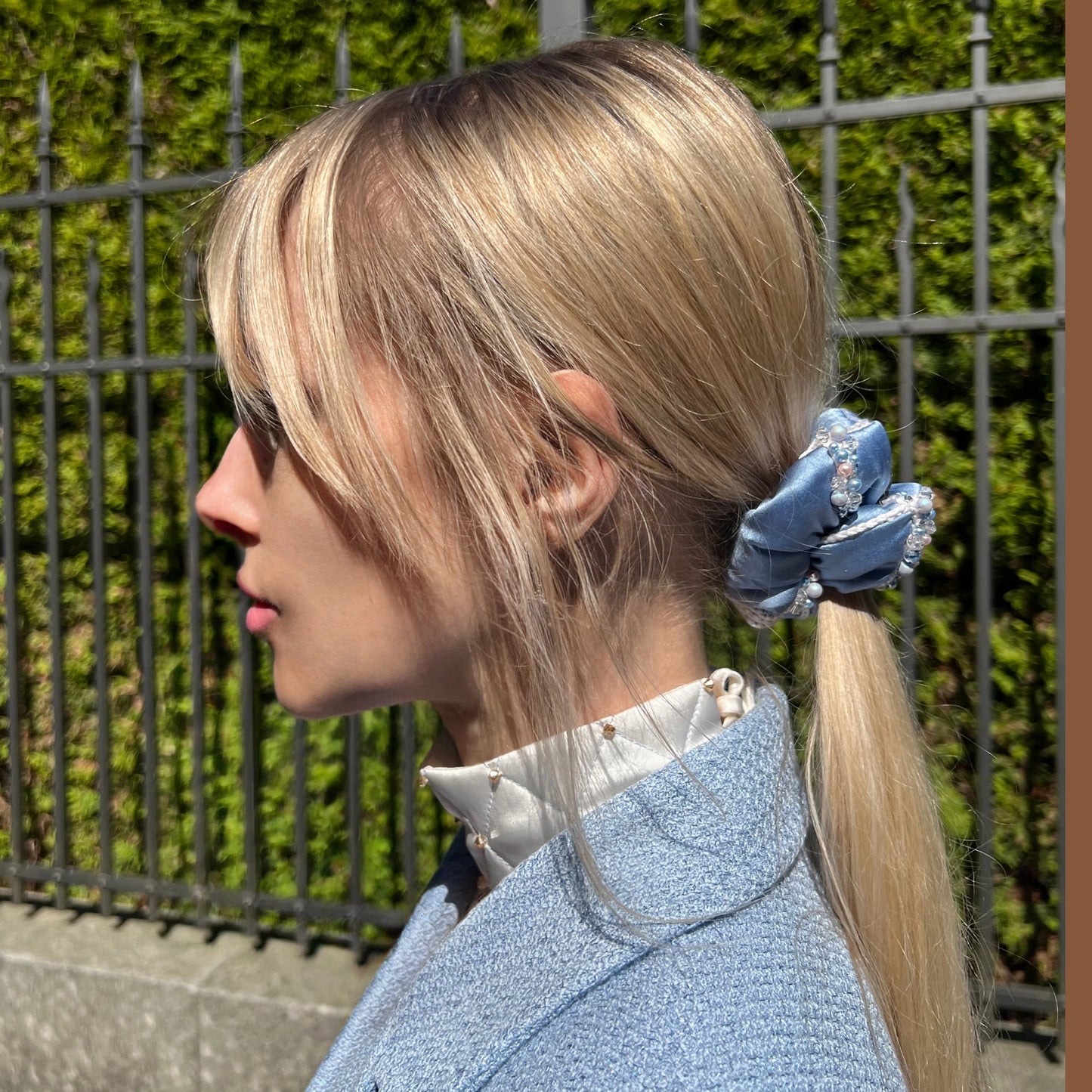 
                  
                    White Silk Choker
                  
                