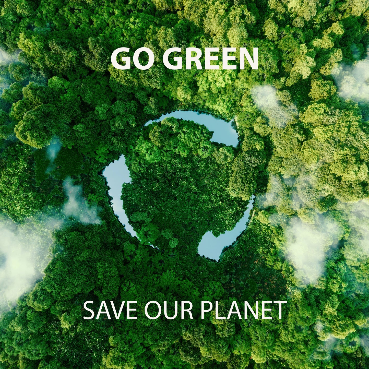 Sustainability, Go green with Malkiele designer and save our planet banner.