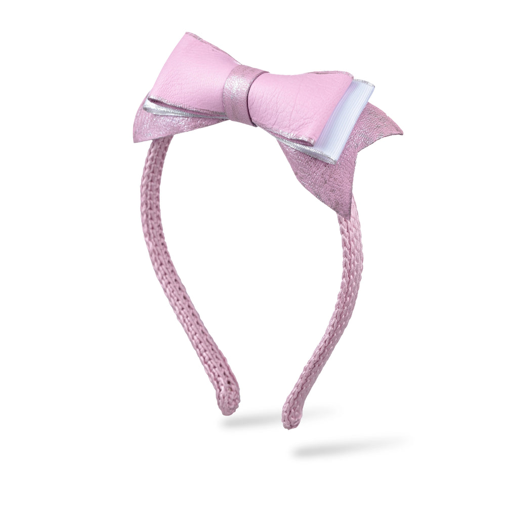 Pastel Pink Satin outlet Headband with Pink and Lilac Crystal Embellishments