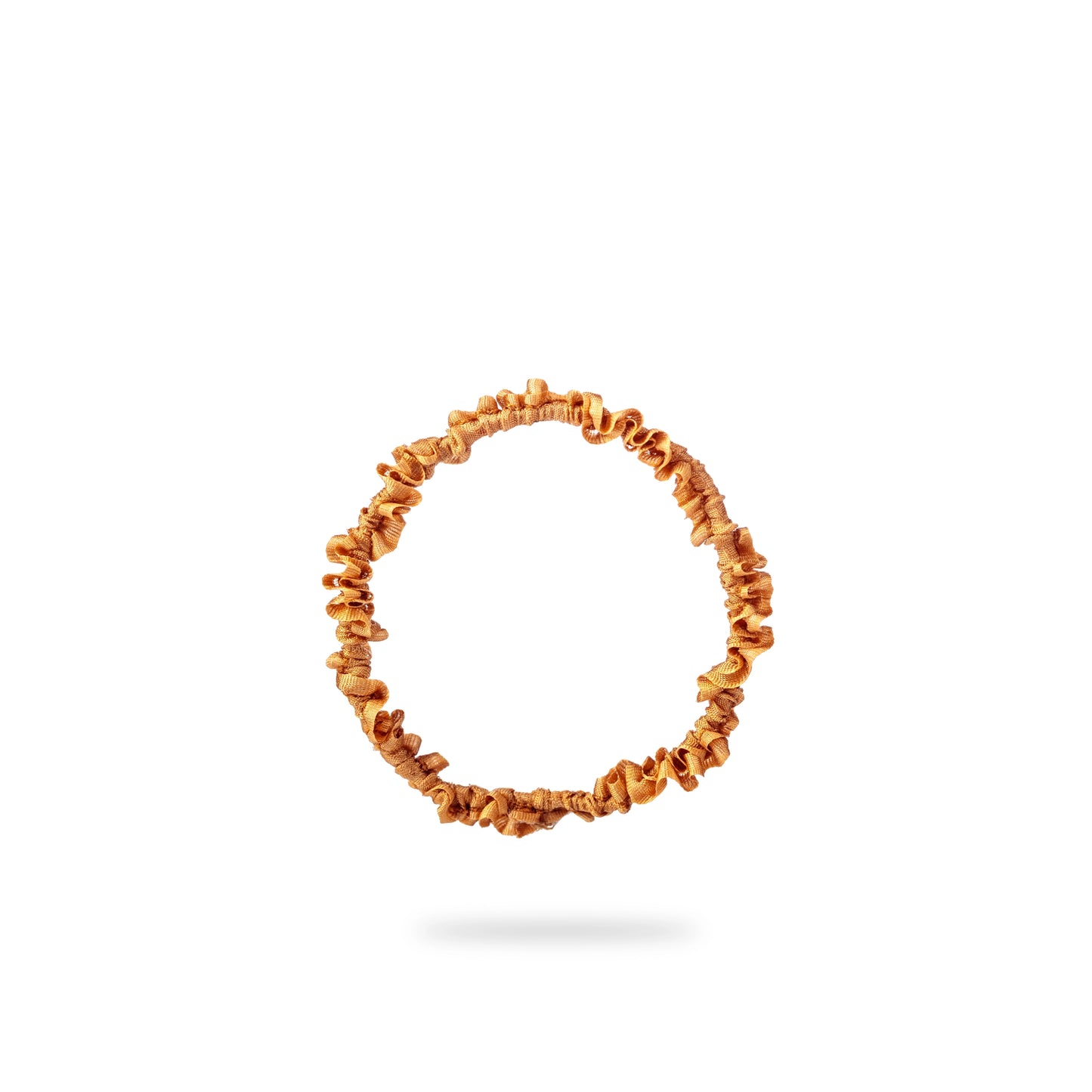 Malkiele designer, beige silk gentle hair tie for woman, premium and sustainable, name Finesse.