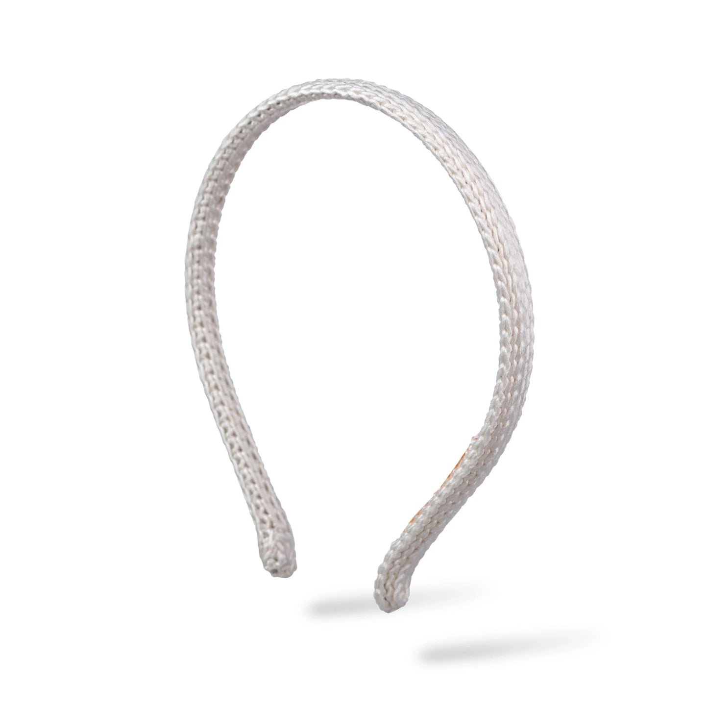 Malkiele designer, bridal white silk knit headband for woman and man, the most gentle, classic style, premium and sustainable, name Perfect.