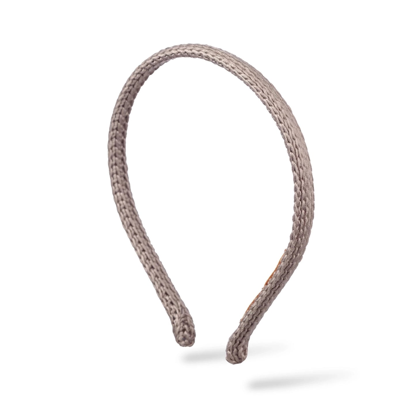 Malkiele designer, beige silk knit headband for woman and man, the most gentle, classic style, premium and sustainable, name Perfect.