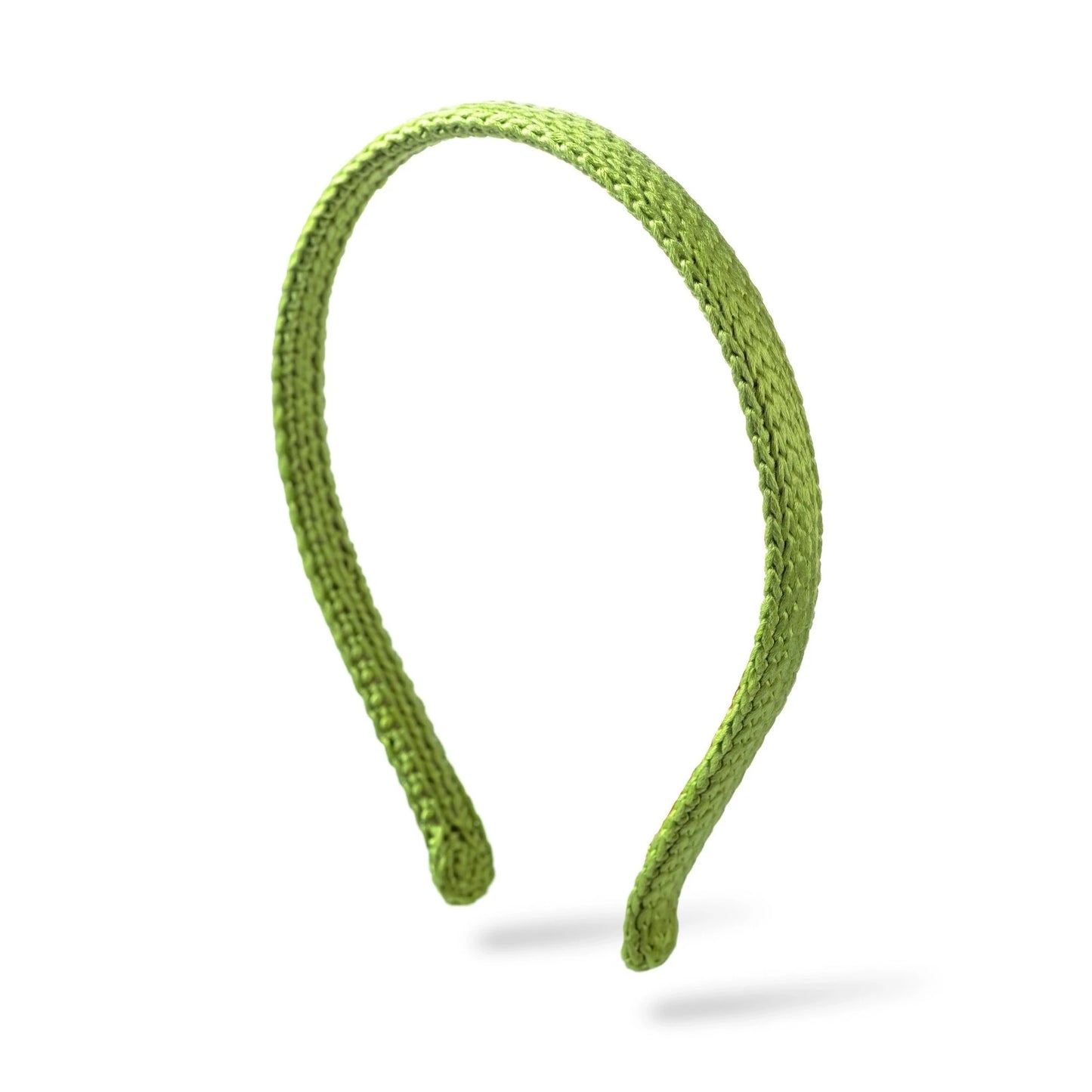 Malkiele designer, light green silk knit headband for woman and man, the most gentle, classic style, premium and sustainable, name Perfect.