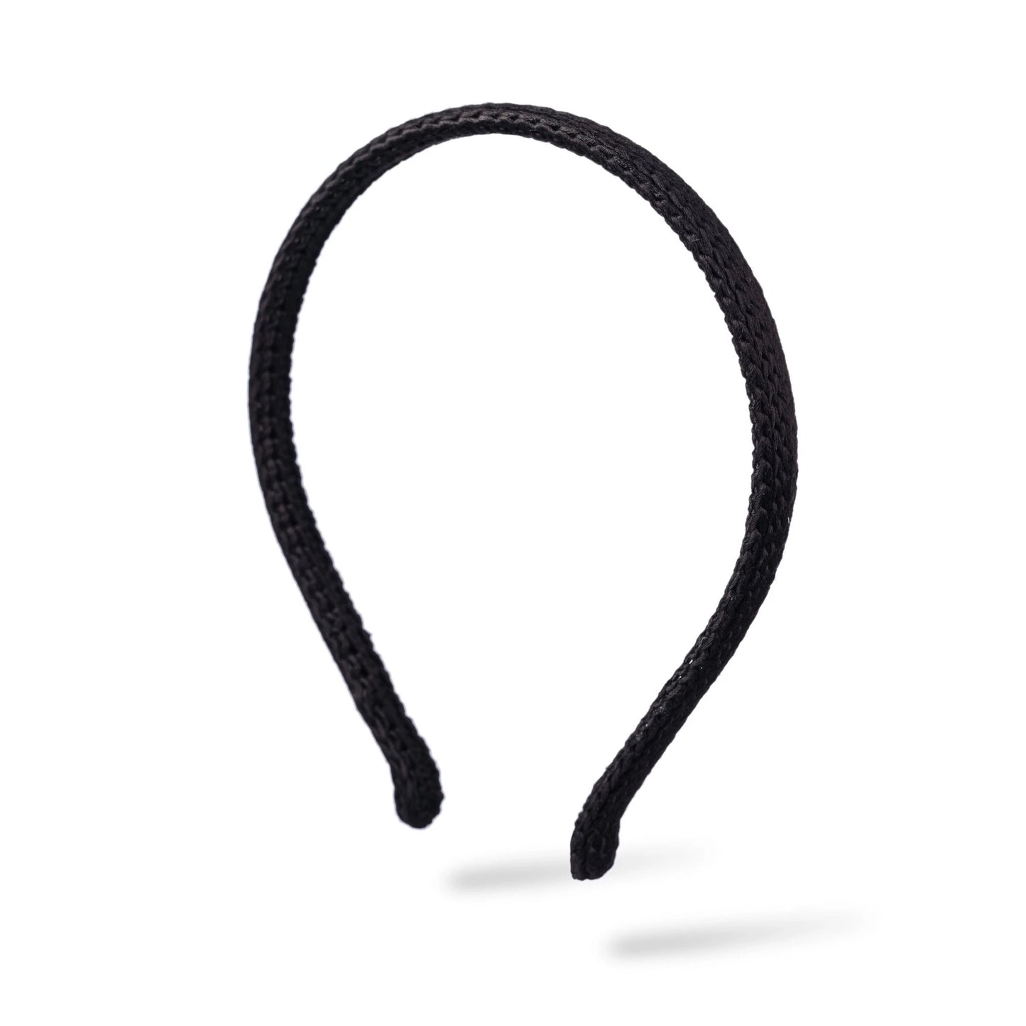 Malkiele designer, black silk knit headband for woman and man, the most gentle, classic style, premium and sustainable, name Perfect.