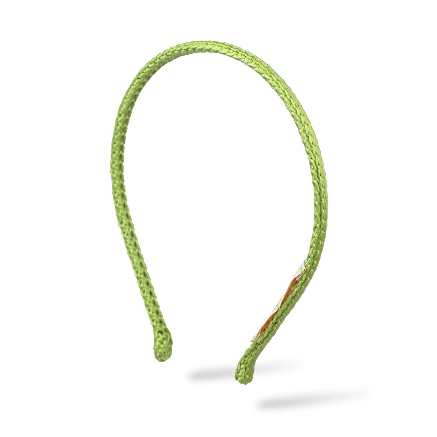 Malkiele designer, light green silk knit headband for woman and man, the most gentle and thin, premium and sustainable, name Virgin.